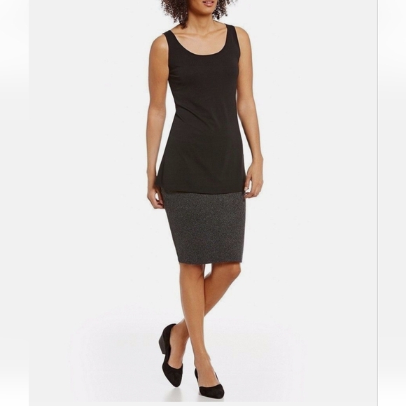 NWT Eileen Fisher Sleek Tencel Merino Interlock Pencil Skirt - Picture 2 of 11